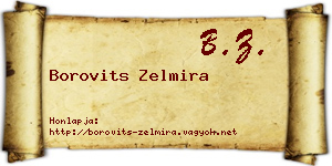 Borovits Zelmira névjegykártya